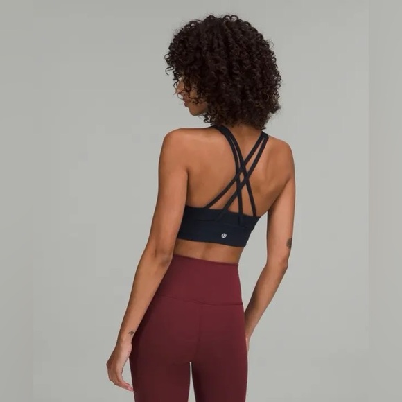 lululemon Energy High-Neck Longline Bra-Black - Picture 4 of 7